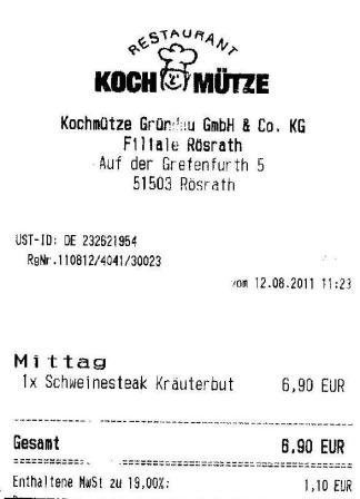 ihgt H�ffner Kochm�tze Restaurant